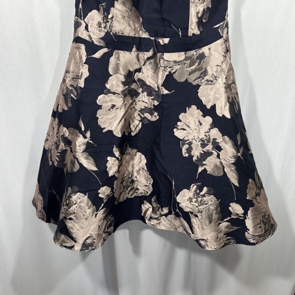 NWT XSCAPE [ 12 ] Satin Halter Neck Fit & Flare Floral Print Mini Dress‎ - Picture 9 of 14